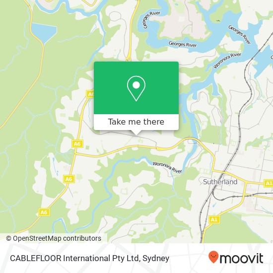 Mapa CABLEFLOOR International Pty Ltd