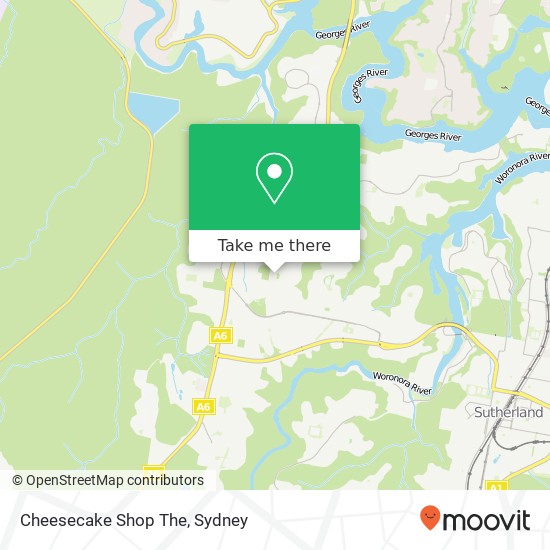 Mapa Cheesecake Shop The