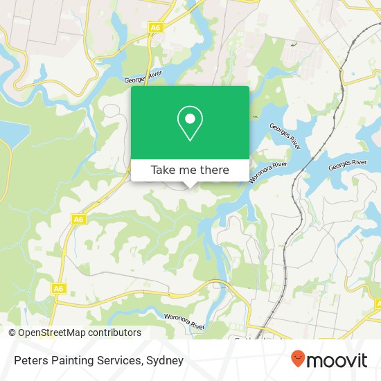 Peters Painting Services map