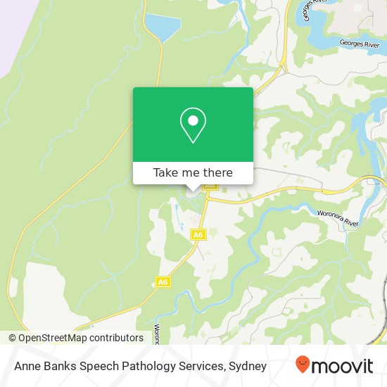 Mapa Anne Banks Speech Pathology Services