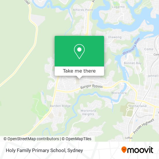 Mapa Holy Family Primary School