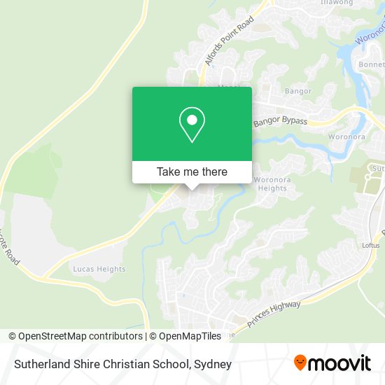 Sutherland Shire Christian School map