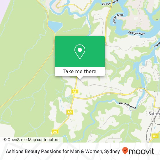 Ashlons Beauty Passions for Men & Women map