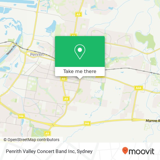 Penrith Valley Concert Band Inc map