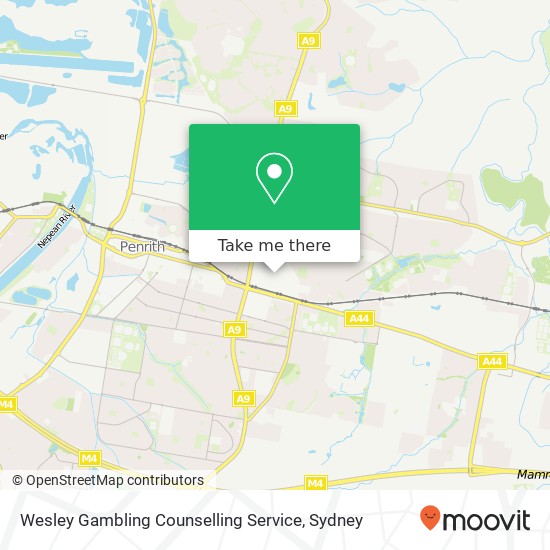 Wesley Gambling Counselling Service map