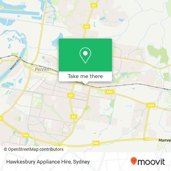 Mapa Hawkesbury Appliance Hire