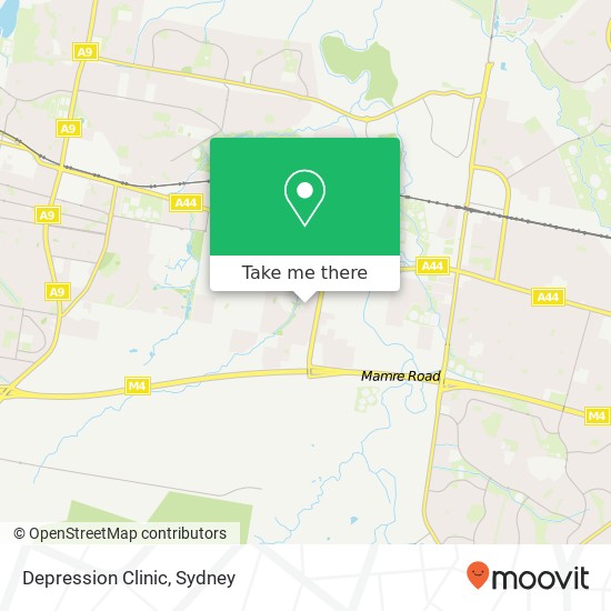 Depression Clinic map