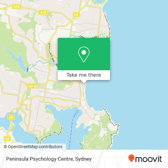 Mapa Peninsula Psychology Centre