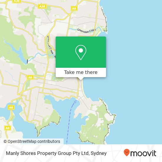 Mapa Manly Shores Property Group Pty Ltd