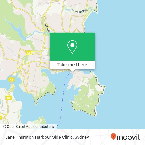Jane Thurston Harbour Side Clinic map