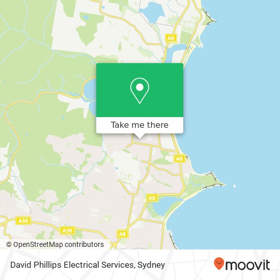 Mapa David Phillips Electrical Services