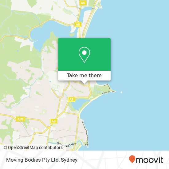 Moving Bodies Pty Ltd map