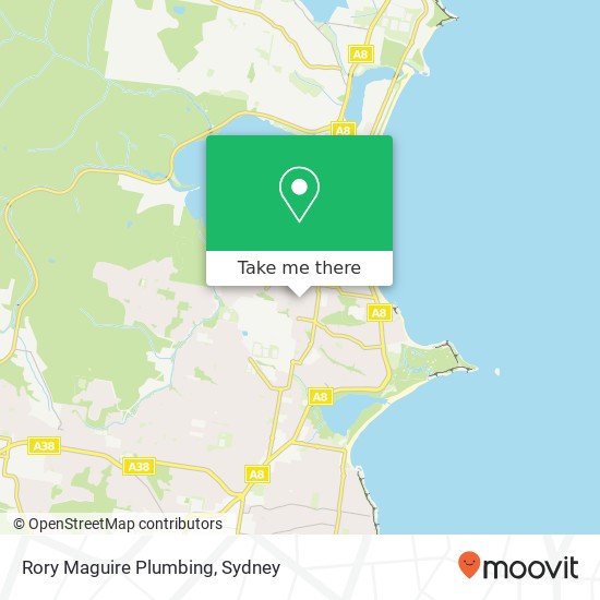 Mapa Rory Maguire Plumbing