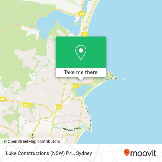 Luke Constructions (NSW) P/L map