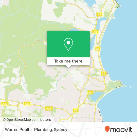 Mapa Warren Poulter Plumbing