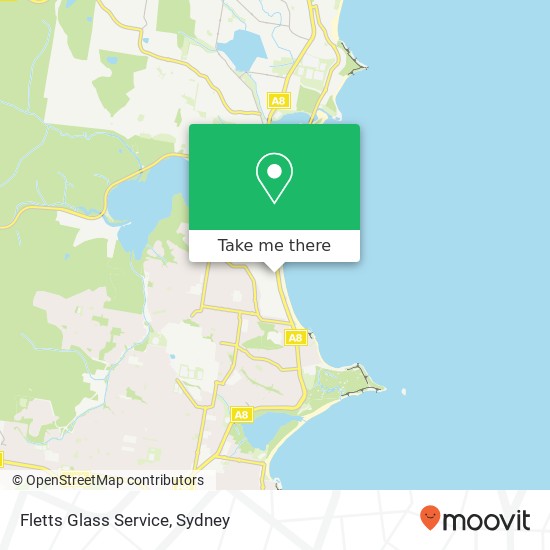 Fletts Glass Service map