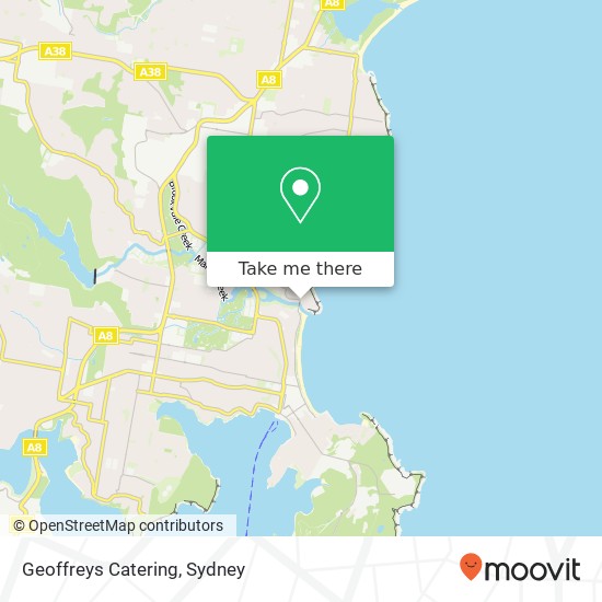 Geoffreys Catering map