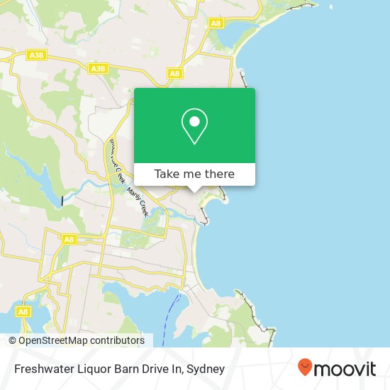 Freshwater Liquor Barn Drive In map