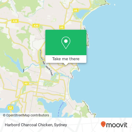 Harbord Charcoal Chicken map