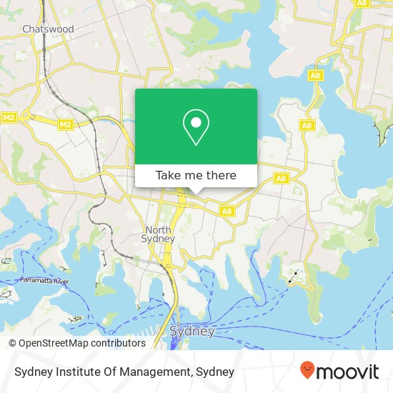 Mapa Sydney Institute Of Management