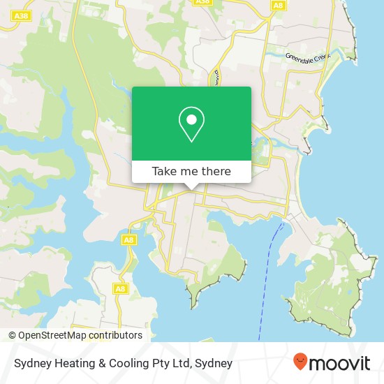 Mapa Sydney Heating & Cooling Pty Ltd