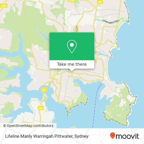 Mapa Lifeline Manly Warringah Pittwater