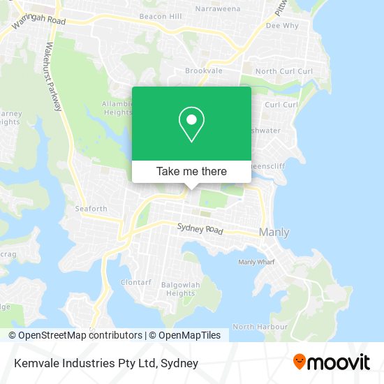 Kemvale Industries Pty Ltd map