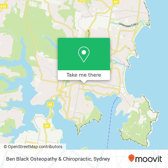 Ben Black Osteopathy & Chiropractic map