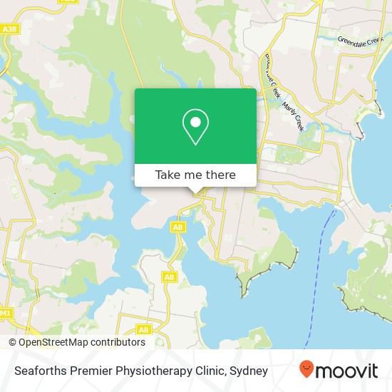 Mapa Seaforths Premier Physiotherapy Clinic