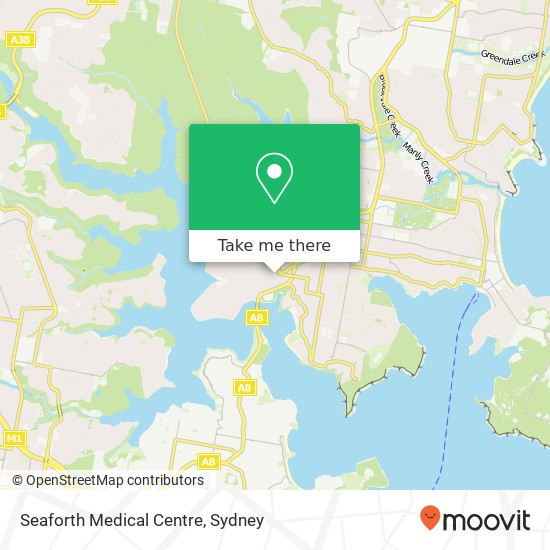 Mapa Seaforth Medical Centre