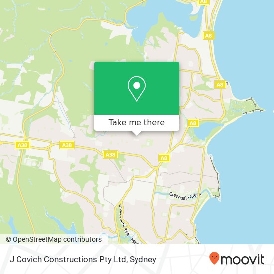 J Covich Constructions Pty Ltd map