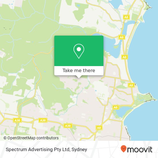 Spectrum Advertising Pty Ltd map