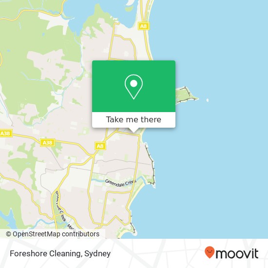 Foreshore Cleaning map