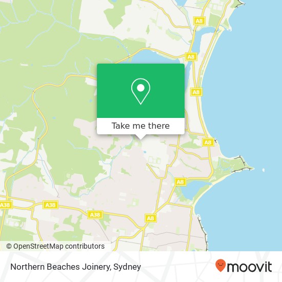 Northern Beaches Joinery map