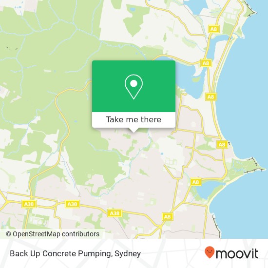 Back Up Concrete Pumping map