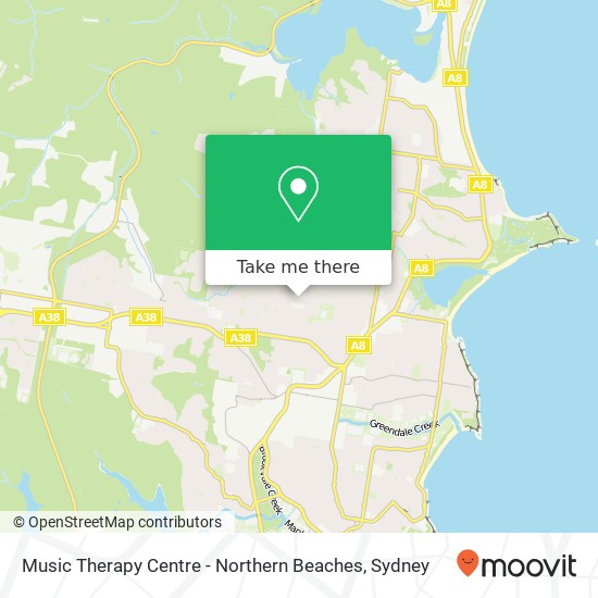 Music Therapy Centre - Northern Beaches map