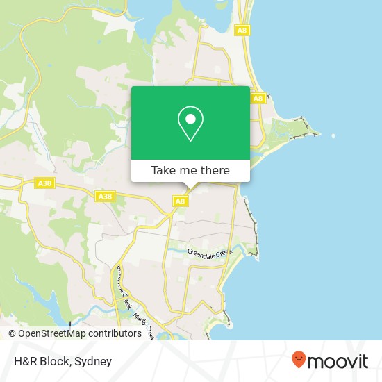 H&R Block map