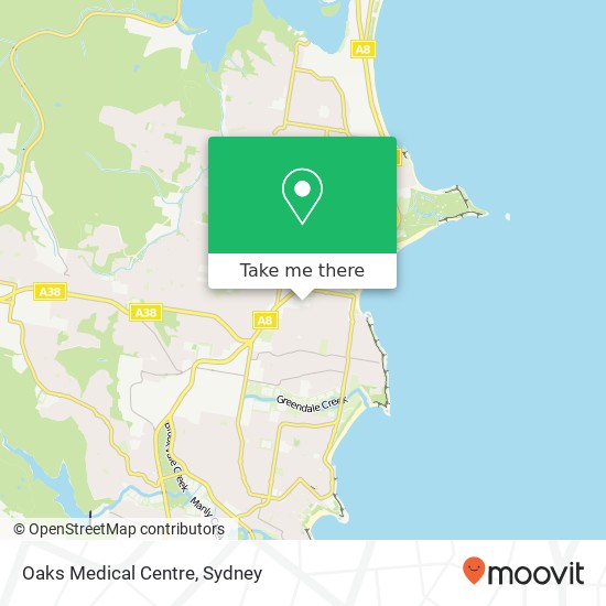 Oaks Medical Centre map