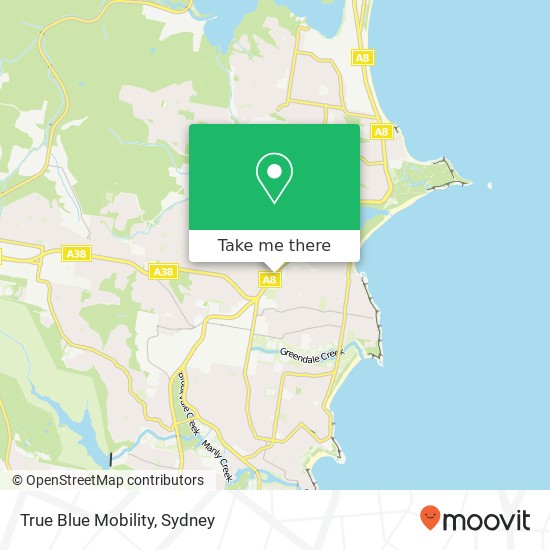 True Blue Mobility map