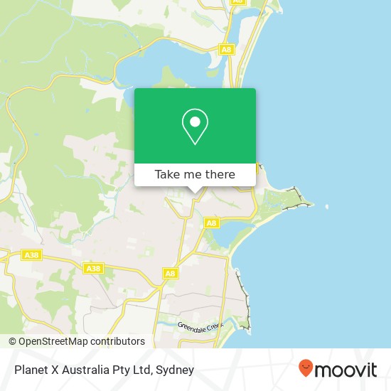 Planet X Australia Pty Ltd map