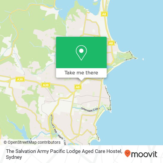 The Salvation Army Pacific Lodge Aged Care Hostel map