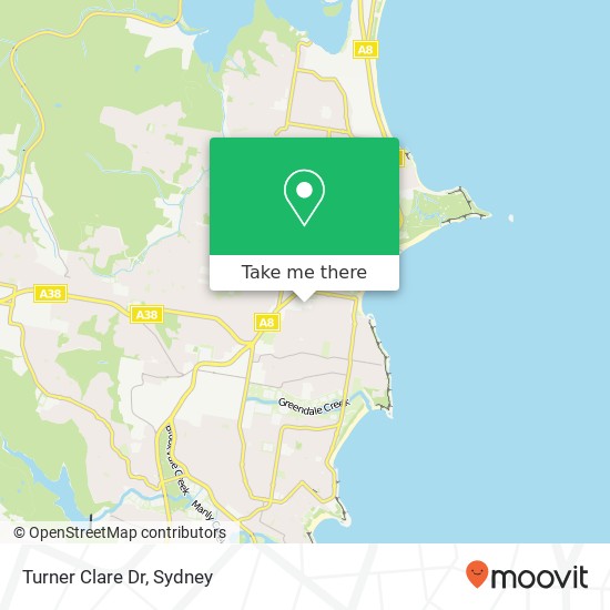 Turner Clare Dr map