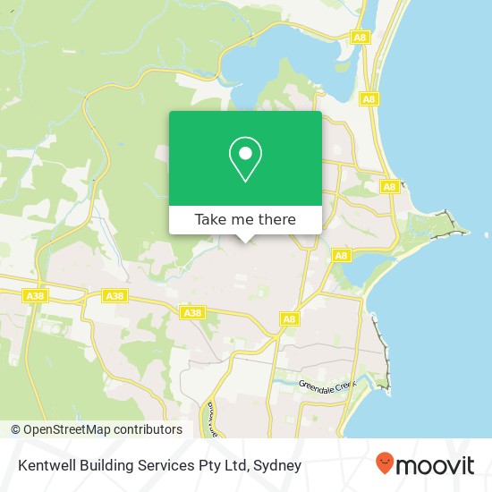 Mapa Kentwell Building Services Pty Ltd