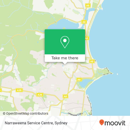 Mapa Narraweena Service Centre