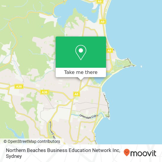 Mapa Northern Beaches Business Education Network Inc