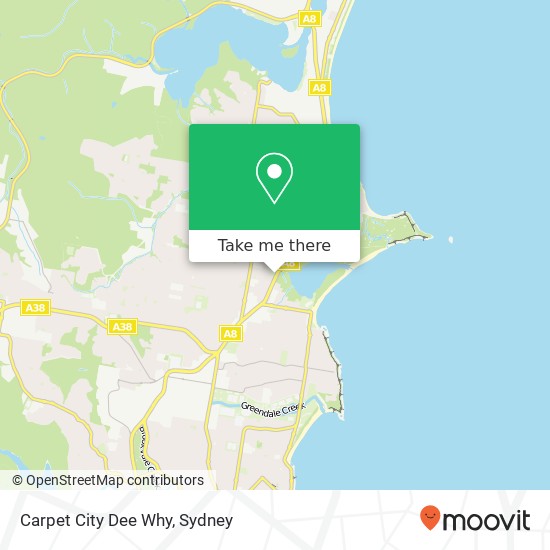 Mapa Carpet City Dee Why