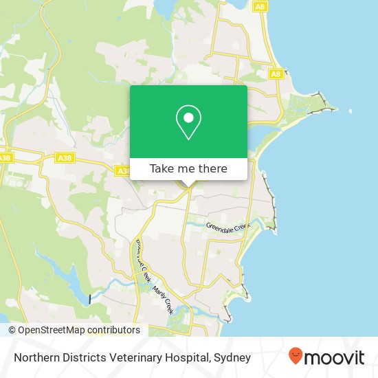 Northern Districts Veterinary Hospital map