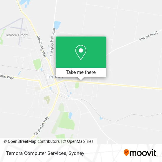 Mapa Temora Computer Services