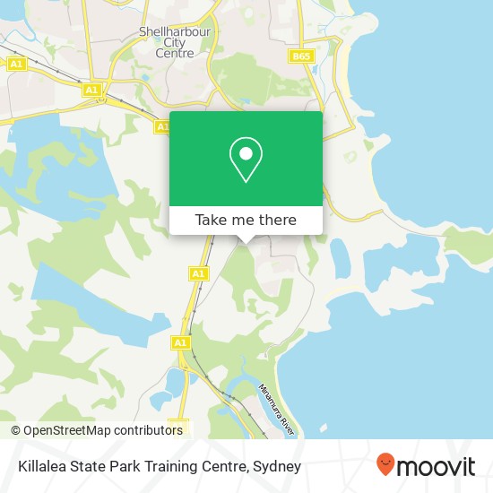 Killalea State Park Training Centre map