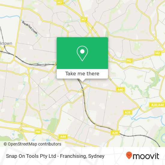Snap On Tools Pty Ltd - Franchising map